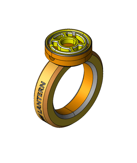 Yellow Lantern Ring 3d model