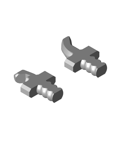 Pegboard Click T-Bolts for Multiboard 3d model