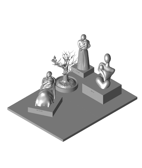 #CCTMothersDayRemix​ Statues of Mothersday 3d model