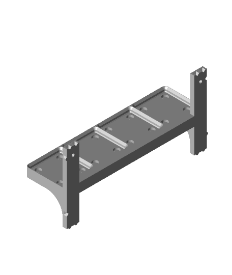 Gridfinity Wall Rack.stl 3d model